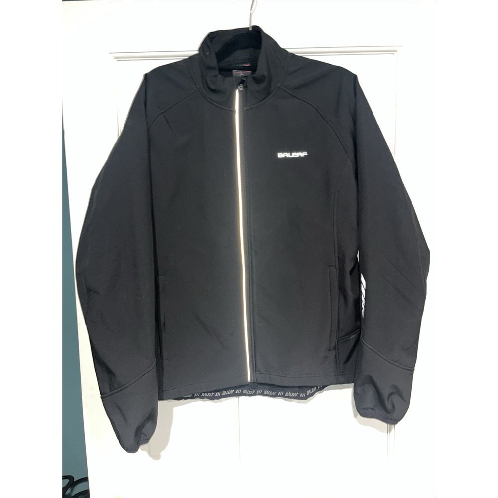 Baleaf Winter Softshell Cycling Jacket Medium  Men's Reflective Black